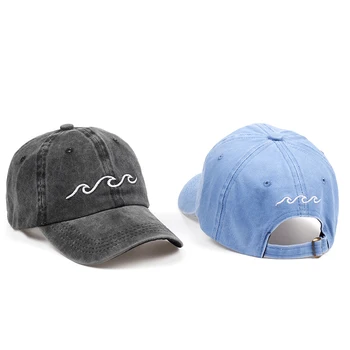2018 нов дизайн на татко, шапката на жените и мъжете бейзболна шапка с морската вълна от най-високо качество на унисекс модни папины шапки нови спортни шапки