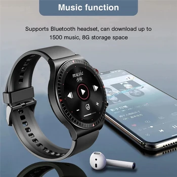2021 Bluetooth Предизвикателство Смарт часовници За мъже 4G Карта Памет, Музикален плейър интелигентни часовници за Android и ios и Запис на телефона на Спортния Фитнес-тракер