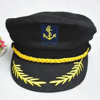 Капитан Шапка, Черно-Бял Моряк Военен Стил на Мъжете Жена Червената Лятна Шапка Капитан Парти Детски Cosplay Моряк Военна шапка