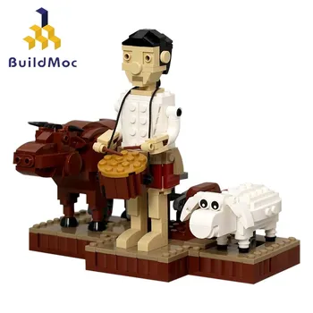 BuildMoc Филм Аниме Фигурка на Героя градивните елементи на MOC Малко Момче-Барабанист Модел на Играчки За Коледни деца Коледни Коледни подаръци