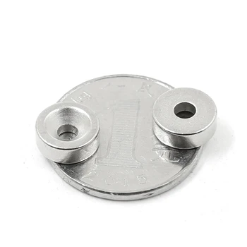 10-200 бр. N35 10x5-4 мм Неодимови магнити за хладилник с кръгла дупка магнитни перфорирани кръгли редки земи микро-кръгли магнити 10*5-4 мм