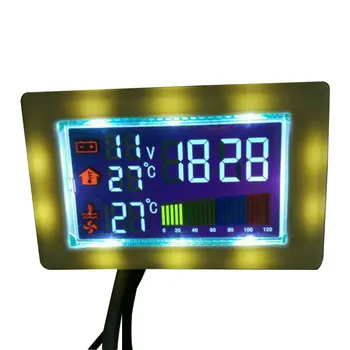 Модул за показване на температурата DIY Дигитален Термометър С Вольтметром Време dc 10-32 В 5-25 В 5 от 12 В За Автомобила Автомобили Температурата на Водата