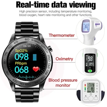 2021 Нови Умни Часовници За мъже с Крачкомер Спортни GPS Часовници Фитнес тракер, Пълен Сензорен Монитор на Сърдечната честота Смарт часовници за Huawei, Xiaomi