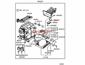 Модул за Управление на Вентилатора на Съпротивление на Двигателя на Вентилатора Отопителя За Mitsubishi Pajero Montero V63W V73W Eclipse, Endeavor Galant RU244 MR513289
