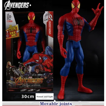 Супергерои-The Avengers Могат Да Говорят И Да Заблести, Капитан Америка, Тор Iron Man, Spider-Man Хълк Свалящ Кукла Подарък За Деца