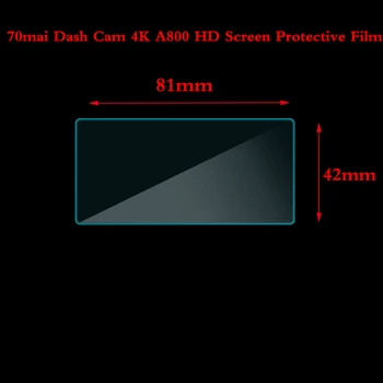 70Mai Dash Cam 4K в a800 HD Мек екран с нанопокрытием Защитен за 70Mai Dash Cam Филм Нано-защитно фолио 3 бр.