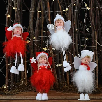 Коледен Ангел Кукла Украшение Коледа 2021 Весела Коледа Интериор За Дома За Коледа Детски Подаръци, Коледни Играчки Натол Честита Нова Година
