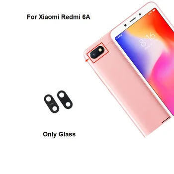 Нов За Xiaomi Redmi 6A Задната част на Задната Камера Стъклен Обектив С Лепилен Стикер Лепило M1804C3CG M1804C3CH M1804C3CI
