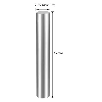 Uxcell 1 бр. 0,3 инча (7.62 мм) Диаметър на сензора P-1( -0.0002) Допускане Взаимозаменяеми Штекерный Щифт За Измерване на Долната граница на дупки