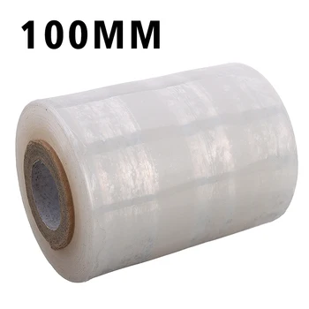 1 Ролка Прозрачна Амбалажна Опаковка Защитно Фолио За Организиране на вашия Съхранение PE Участък Тава 500 м*100 мм
