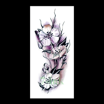Водоустойчив Секси Грим, Боди Арт Временни Татуировки Етикети Китайска Орхидея на Прехвърляне на Вода фалшиви татуировки Флаш Татуировки за момиче