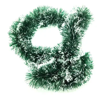 9 Цветни Коледни Декорации Бар Върховете Лента Венец Украси за Коледната елха Бял, Тъмно Зелен Тръстика, за да проверите за Коледни партита