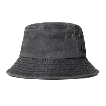 Промытая памучен мека шапка-кофа Унисекс Годишна пътна плажна шапка от слънцето на открито Шапка рибар Ежедневна туристическа шапка