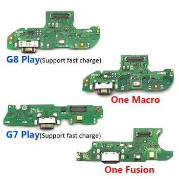 USB-порт за Зарядно Устройство Док-Конектор За Зареждане Гъвкав Кабел с Микрофон За Motorola Moto G7 G8 Play Plus G9 Power Lite One Fusion Macro