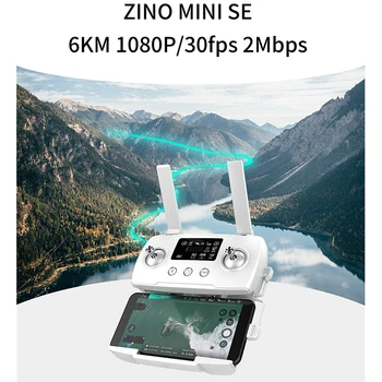 Hubsan ZINO MINI SE Радиоуправляеми безпилотни самолети, с 4K камера 30 Кадъра в секунда Нощен режим, Максимално време на полет от 45 минути 6 км Трансфер на 3-аксиален Кардан подвес 249 г Преносим