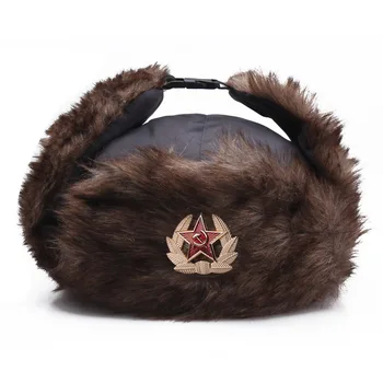 Нов съветски икона CCCP шапка Лей Фън ветрозащитная капачка за защита на ушите, за мъже и жени на открито колоездене руски топли Горры