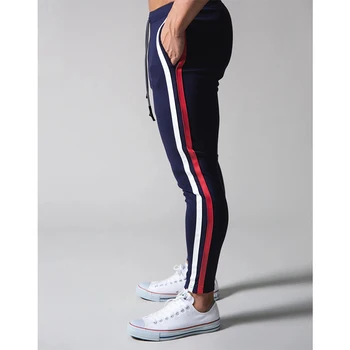 2021 Есен Нови мъжки спортни панталони за джогинг панталони за фитнес и Спортни панталони Мъжка мода Пътеки Шарени памучни панталони за джогинг