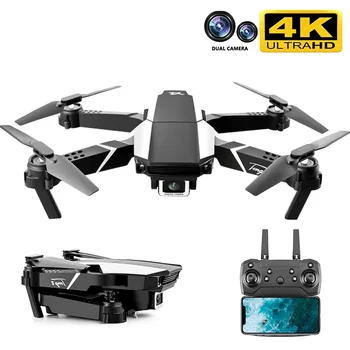 Безпилотен 4k HD Двойна Камера снимка от въздуха Визуално Позициониране 1080P WiFi Fpv Запазване на височината на Дрона RC Квадрокоптер S62 Pro Играчка
