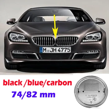 Въглерод 82 мм 74 мм Емблема на Колата Икона на предния Капак Преден Заден Багажник на Лого За Bmw E46 E38 E39 E90 E60 Z3 Z4 X3 X5 X6 51148132375