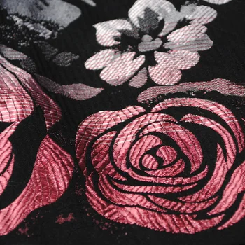 2022 Пролет Есен Цветя Дълги Тренчи Дамски Връхни дрехи Плюс Размера на Розово Жакард Двубортная Тънка Ветровка Дамски C254