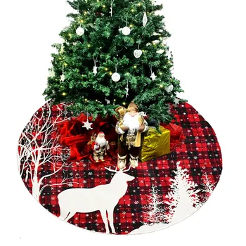 Коледно дърво Плюшен Пола Празнични Коледни Украшения На Коледно дърво Пола Мат Базова Делото за Коледа Нова Година Навидад Home Decor