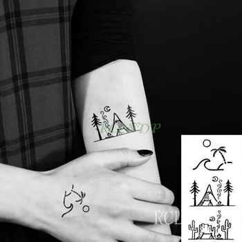 Водоустойчив Временна Татуировка Стикер Триъгълна геометрия Фалшива Татуировка Флаш татуиране Татуировки за краката и ръцете, за момичета, За жени, за мъже, за деца