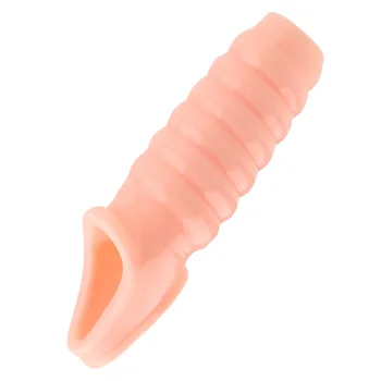Стоки за възрастни OLO Презерватив за многократна употреба за уголемяване на пенис Удължител за пенис Ръкав с забавяне на еякулацията Пръстени за пениса, Секс играчки за мъже