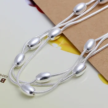 модерен дизайнерски продукт красиви бижута сребърен цвят с Високо качество гривна от мъниста верига за жени дама сватба , H236