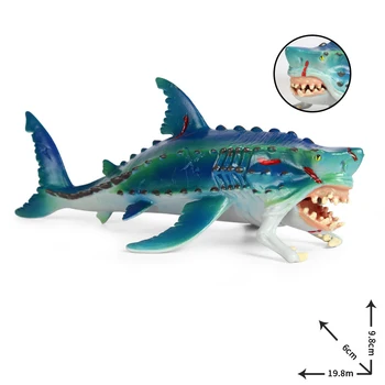Моделиране на Модел на Животното Океан Страна на Чудесата Чудовище Риба Морско Чудовище Риба Акула PVC Фигурка Детска колекция Играчка за подарък