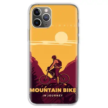 Невероятен планински велосипед МТВ Калъф за телефон Apple iPhone 11 13 Pro 12 Mini SE X XR XS Max 6 6S 7 8 Plus с модел от по-мек TPU