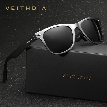 Слънчеви очила VEITHDIA Марка дизайнер Алуминиеви Магниевые Мъжки Слънчеви Очила Дамски Модни Улични Очила и Аксесоари за мъже/жени