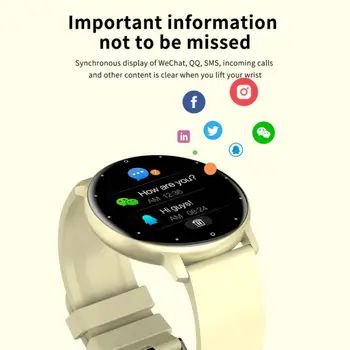 Модерен Смарт часовници За жени и мъже, Спортни Сърдечен Ритъм, Кръвно Налягане Фитнес Bluetooth Тракер, Водоустойчив Смарт часовници за IOS и Android