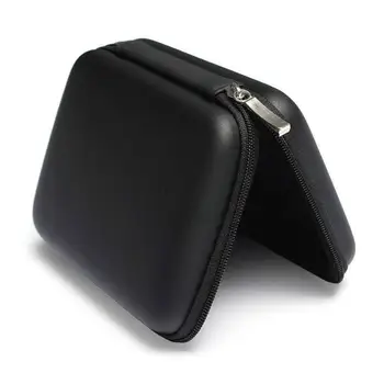 Черно Портативният 2,5-Инчов Кабел За Предаване На Данни Eva Bluetooth Слушалки, Чанта За Съхранение Многофункционален U-Диск Козметична Чанта За Съхранение На Червило