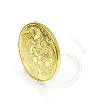 Борба с Дракон Борба с Тигър Възпоменателна монета Възпоменателна монета за животни Медал за любовта на Сплав Сребро/злато покритие 40 мм