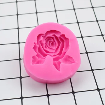 3D Розова Силиконова Форма Шоколад Форма За торта Форма За Печене 3D форма За Печене на Сладкарски изделия Украса на Тортата Помадная форма