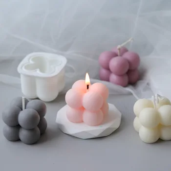 TPXCKz 3D Нерегулярная Силиконова Форма за свещи Ароматерапевтическая форма за свещи направи си САМ Ръчно изработени Неща за свещи от смола За направата на свещи