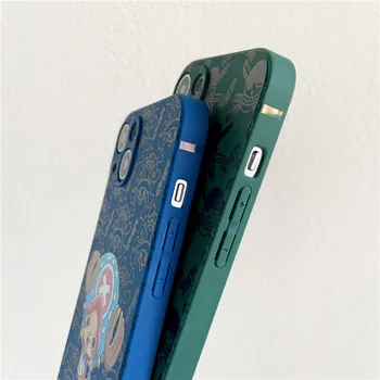 Bandai Кубче на Рубик Течен силиконов Калъф за телефон от едно парче за iPhone 11 12 13 Pro Max XR XS MAX 7/8/se Плюс Мобилен калъф Luffy