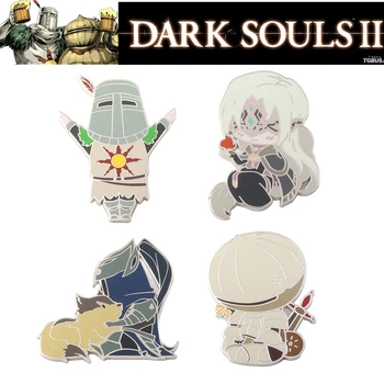 Dark Souls 3 Cosplay Подпори Эмалевые брошки за икони Solaire от Асторы АРТОРИАС Лук Рицар Икони За жени и мъже, Подаръци за Хелоуин