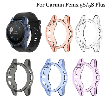 Калъф за часовници на Garmin fenix 5s 5s плюс калъф за smart часа защитно покритие прозрачен силиконов калъф за Garmin fenix 5s plus