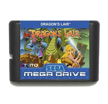 Драконите lair 16-битова Игрална Карта MD С търговия на Дребно Кутия За Sega Megadrive/Genesis