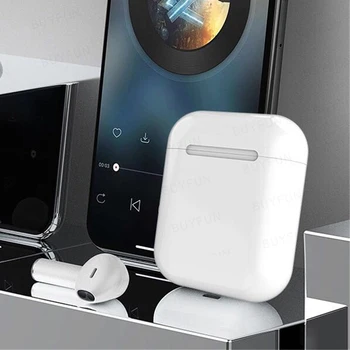 Слушалки TWS i12 Безжична Слушалка Bluetooth Управление Натискане на 3D Hifi Слушалки Спортен Главоболие Телефон с Матирано Калъф за зареждане