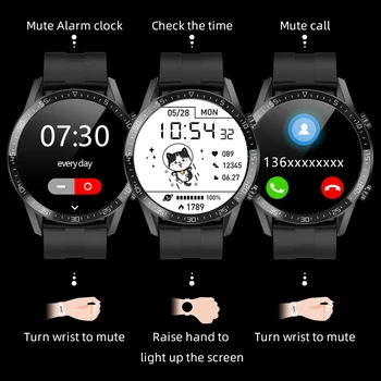 За Huawei, Xiaomi Android и Apple Smart Phone-часовници за мъже Android Отговор на предизвикателството на IP68 Водоустойчив Смарт часовници 2021 За мъже 360*360 ЕКГ ТОЧКИ
