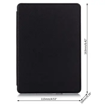Кръстосан модел ултра тънък калъф за електронна книга Магнитен Калъф от изкуствена кожа със сгъваща се стойка Защитен Калъф за Kindle 10-то поколение 2019 6