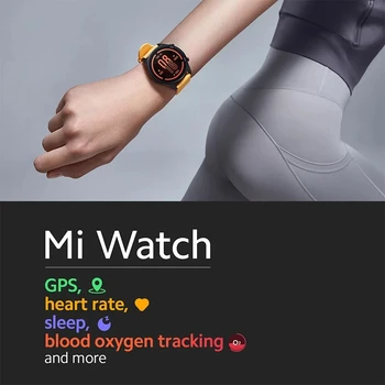 Глобалната версия на Xiaomi Mi Часове на Кислород в Кръвта GPS Smart-Часовници Фитнес Монитор на Сърдечната честота 5ATM Водоустойчив 1,39