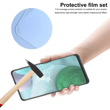 За Samsung Galaxy A12 Закалена Филм, 3 Опаковки Защитно Фолио За Екран С Рамка Позициониране За Защитно Фолио за Екрана на Телефон Samsung