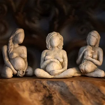 Скулптура Роженицы Подарък за Акушерки и Благословляющей на Майката-Богиня на Статуята Има Смола Занаяти Декорация на дома