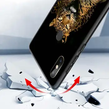 Ягуар Леопард Гепард за Xiaomi Mi Note 10 Ултра 5 Г 9 SE 8 A3 A2 A1 6X Poco Pro M2 Play F1 Lite 5 Г Черен Калъф за вашия телефон