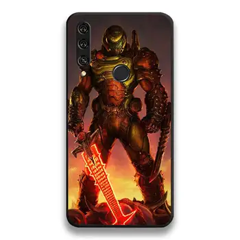 Doom Игра Череп Калъф за телефон Huawei Y6P Y8S Y8P Y5II Y5 Y6 2019 P Smart Pro Prime