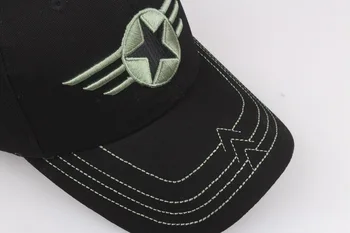 петолъчна звезда камуфляжная бейзболна шапка за жени, мъже, памучни регулируеми шапки възстановяване на предишното положение, спортна капачка за шофьор на камион, Ежедневни шапка