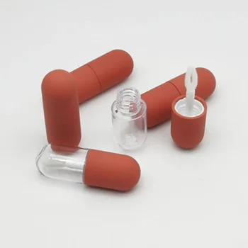 Мини-Празна Капсула Тръба Прозрачен Блясък За Устни Тръба Червена Тръба Бутилки Инструменти за Лед за Еднократна Употреба Бутилка за Устни DIY Инструменти за грим